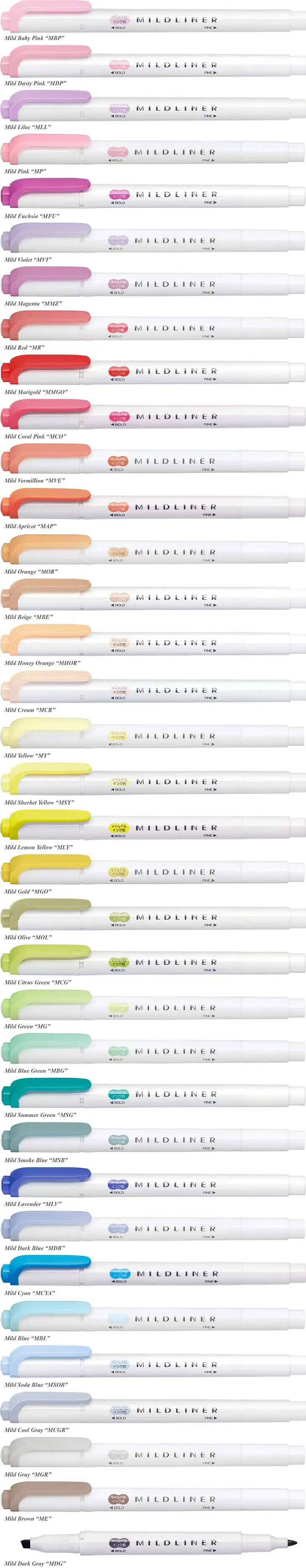 Zebra Mildliner highlighter